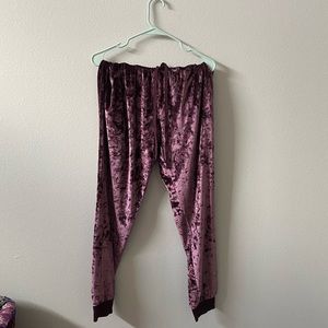 Purple Velvet Pants